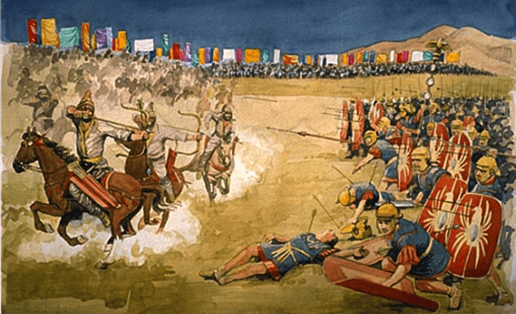 guerra de los partos, invasión romana, marco craso